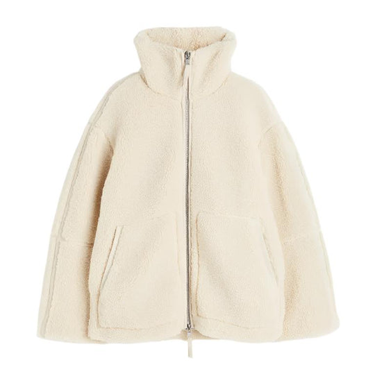EB | Oversized Fleecejacke mit Stehkragen