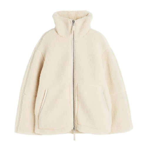 EB | Oversized Fleecejacke mit Stehkragen
