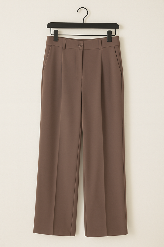 EB | Stoffhose mit Bundfalten und Weitem Bein