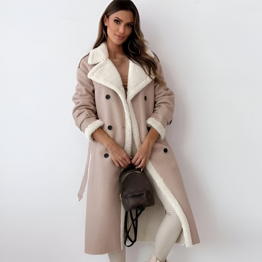 EB | Winterjacke Aus Pu-Leder mit Fleecefutter