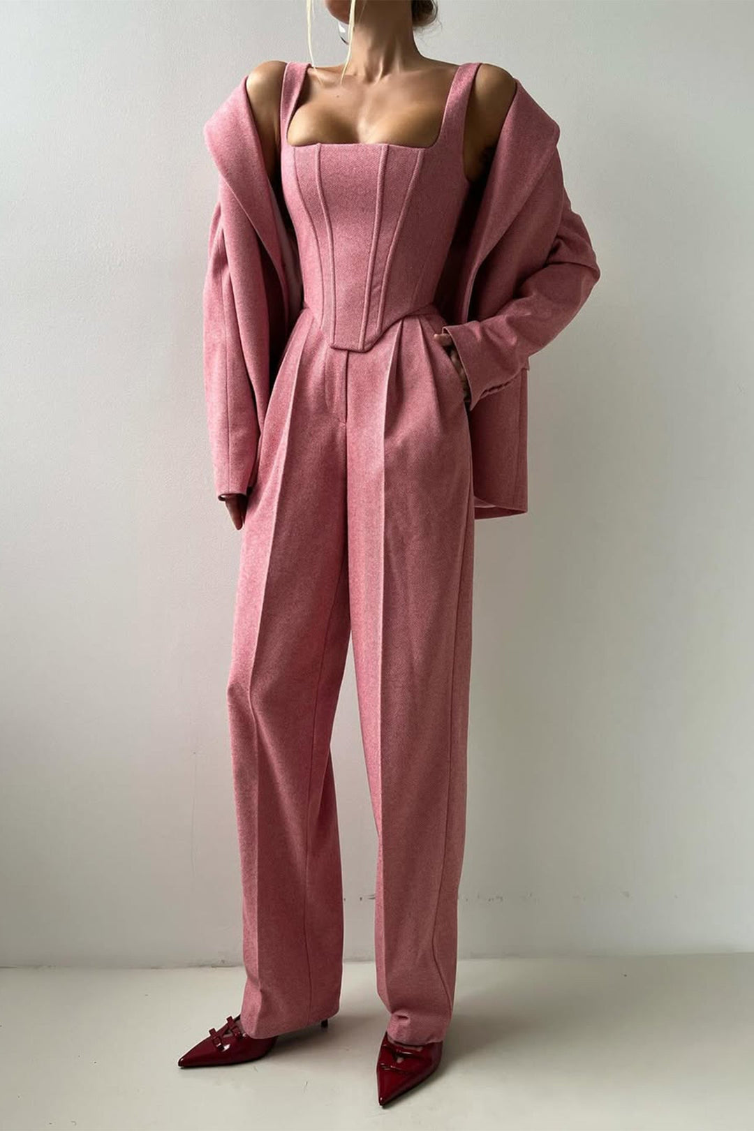 EB | Dreiteiliger Anzug mit Doppeltem Blazer