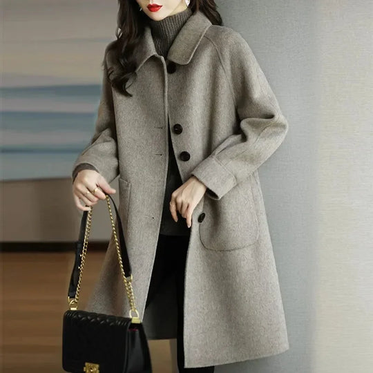 EB | Wollmantel Damen Im Koreanischen Stil