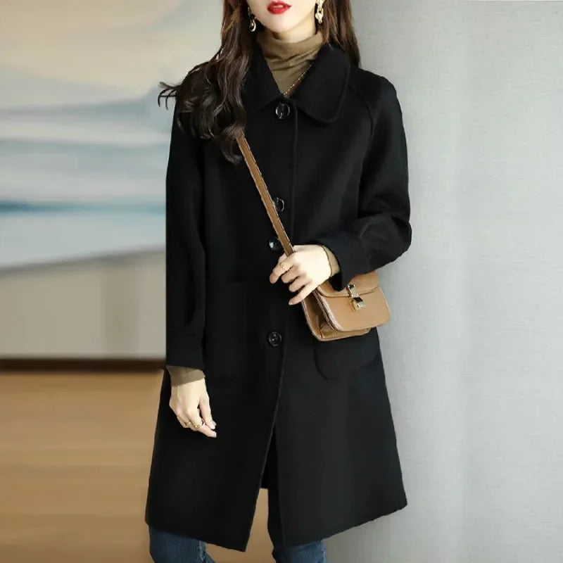 EB | Wollmantel Damen Im Koreanischen Stil
