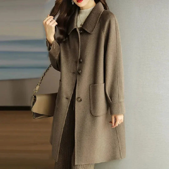 EB | Wollmantel Damen Im Koreanischen Stil