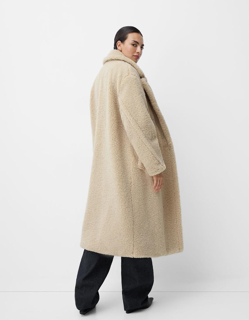 EB | Eleganter Übergröße Kunstpelzmantel für Damen - Stilvoll und Warm