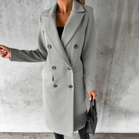 EB | Eleganter Damen Langer Trenchcoat mit zeitlosem Komfort