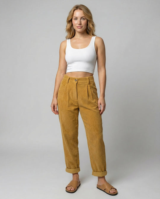 Lässige Komfort Cordhose Damen | EB