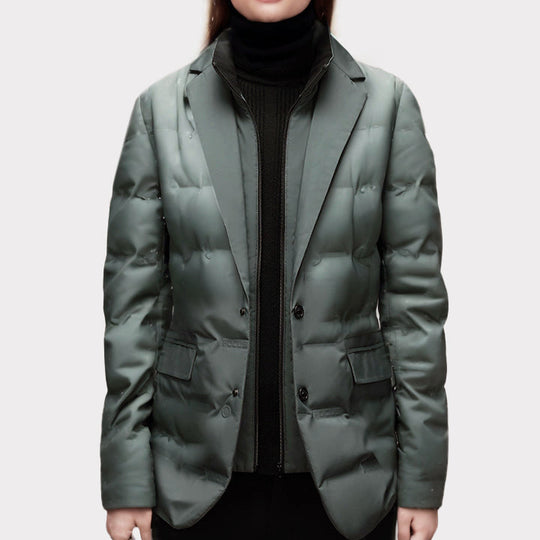 EB | Gesteppt Blazer Mantel