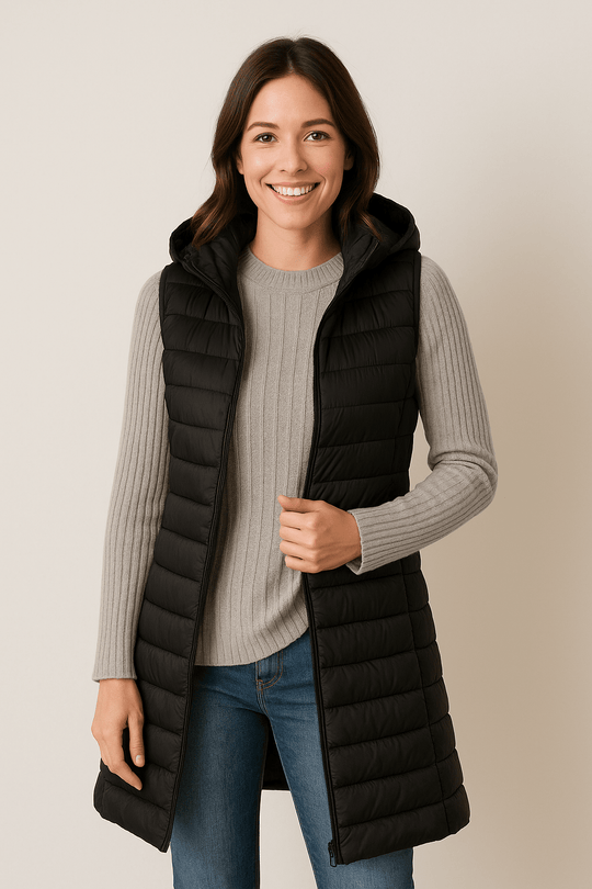 EB | Stilvoller Damen Steppwintermantel mit Gemütlicher Kapuze