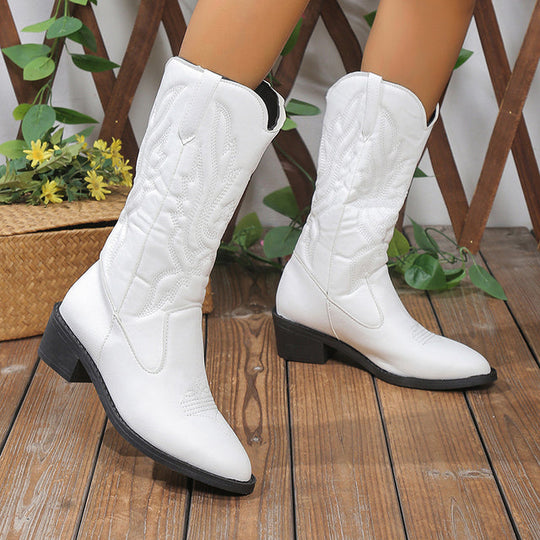 EB | Weiße Cowboystiefel für Damen