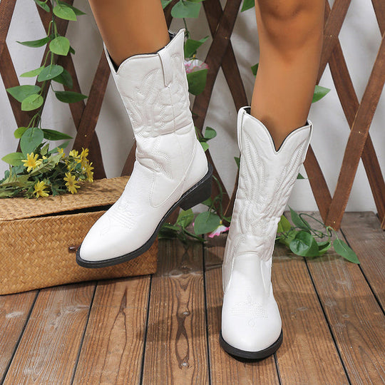 EB | Weiße Cowboystiefel für Damen
