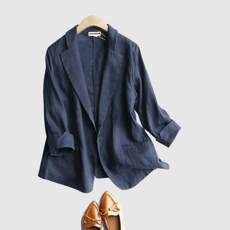 EB | Daly Chic Minimalist Leinen Blazer