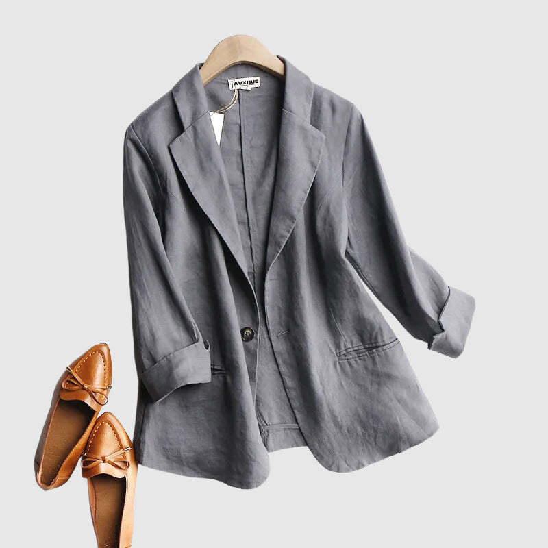 EB | Daly Chic Minimalist Leinen Blazer