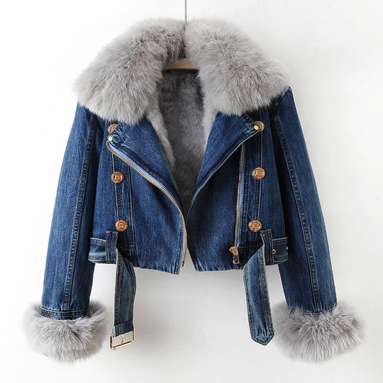 EB | Daly Luxuriöser Denim-Mantel