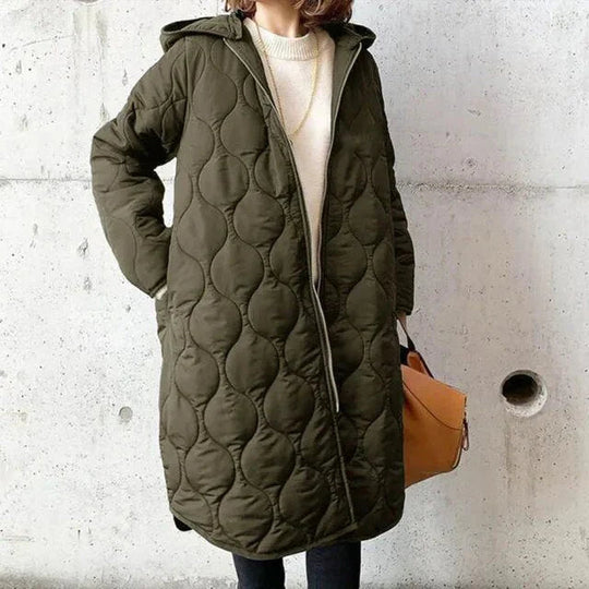 EB | Stilvolle Leichte Lange Pufferjacke - Mühelose Wärme & Moderner Stil