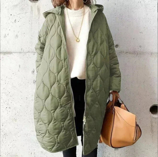 EB | Stilvolle Leichte Lange Pufferjacke - Mühelose Wärme & Moderner Stil