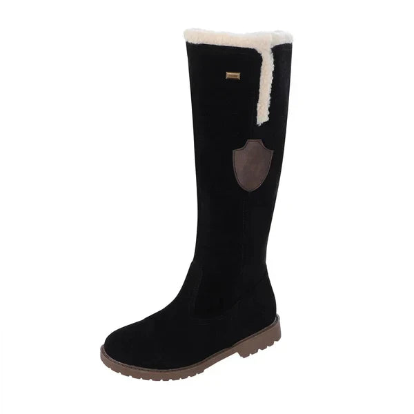 EB | Damen-Wildlederstiefel Im Vintage-Stil