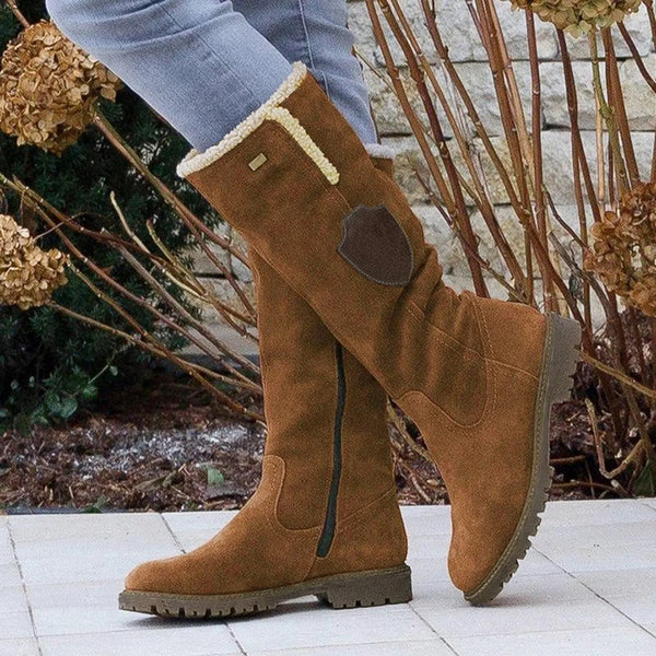 EB | Damen-Wildlederstiefel Im Vintage-Stil