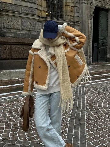 EB | Damen Übergröße Wintermantel Gemütlich, Stilvoll und Warme Schicht