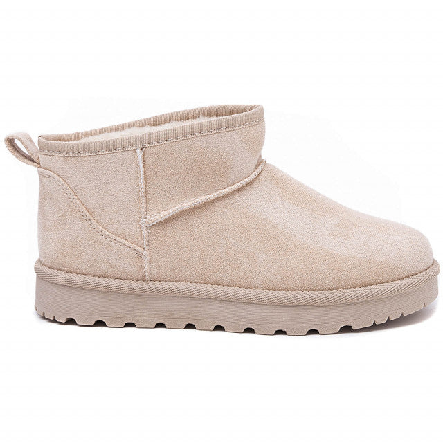 Stiefeletten - Slip-On - Mit Fell gefüttert - Winterstiefel - Damenstiefel EB