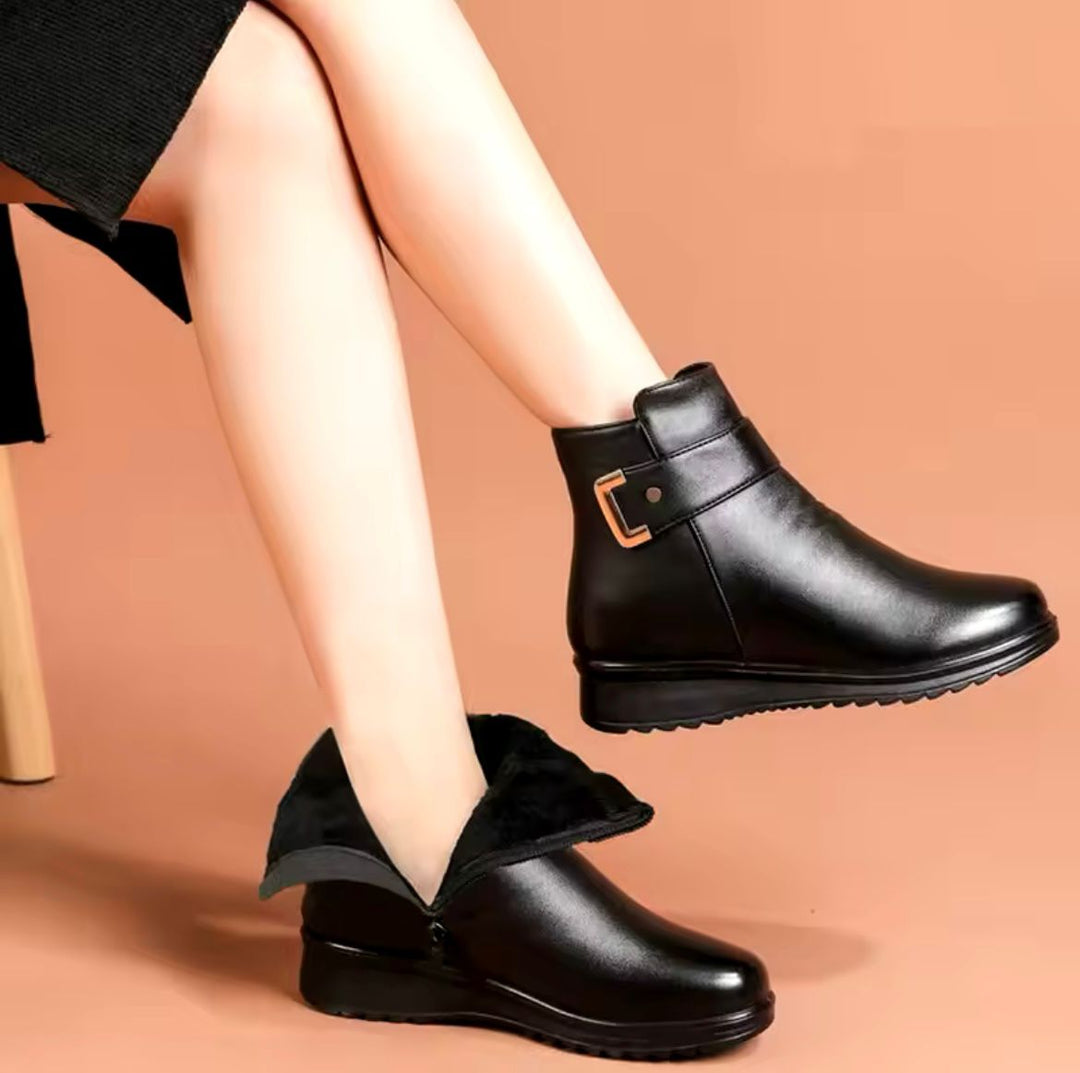 Stiefeletten - Warm - Mit Fell gefüttert - Winterstiefel - Damenstiefel EB