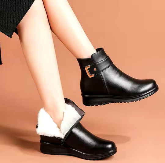 Stiefeletten - Warm - Mit Fell gefüttert - Winterstiefel - Damenstiefel EB