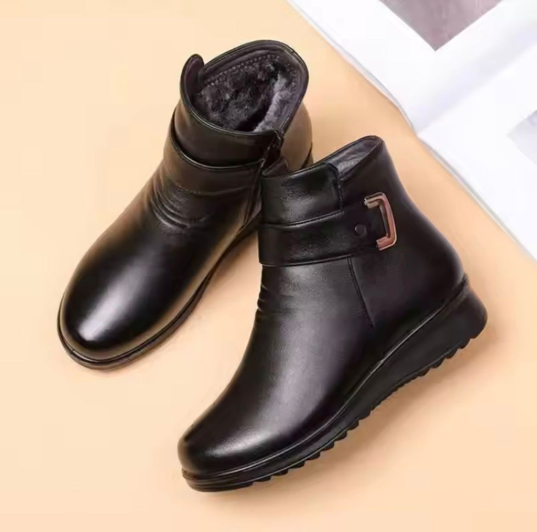 Stiefeletten - Warm - Mit Fell gefüttert - Winterstiefel - Damenstiefel EB