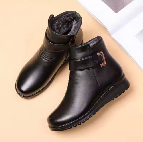 Stiefeletten - Warm - Mit Fell gefüttert - Winterstiefel - Damenstiefel EB