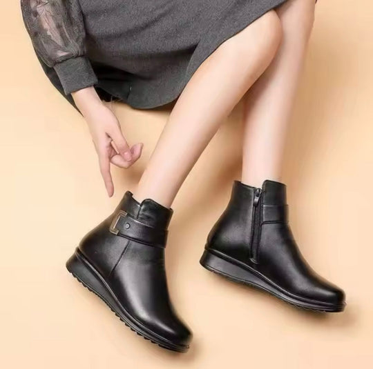 Stiefeletten - Warm - Mit Fell gefüttert - Winterstiefel - Damenstiefel EB