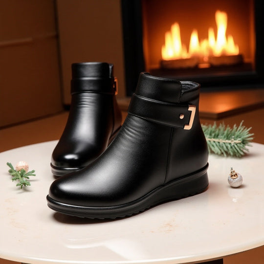 Stiefeletten - Warm - Mit Fell gefüttert - Winterstiefel - Damenstiefel EB