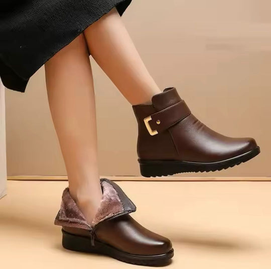 Stiefeletten - Warm - Mit Fell gefüttert - Winterstiefel - Damenstiefel EB
