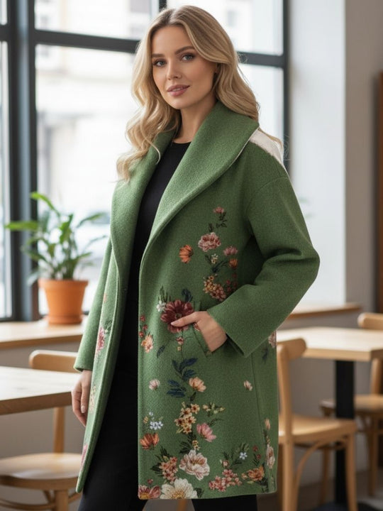 EB | Langer Mantel Damen Edle Stilvolle Chic und Bequem