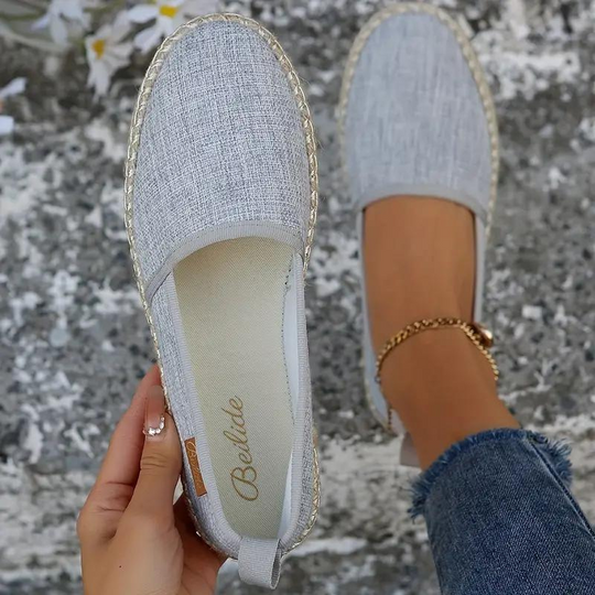 EB | Espadrilles, Flach, Leicht, Segeltuchschuhe, Schuhe für Den Sommer