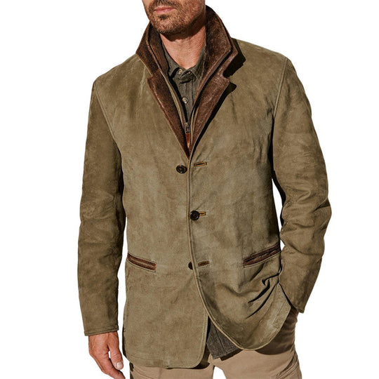 EB | Klassische Weiche Wildlederjacke