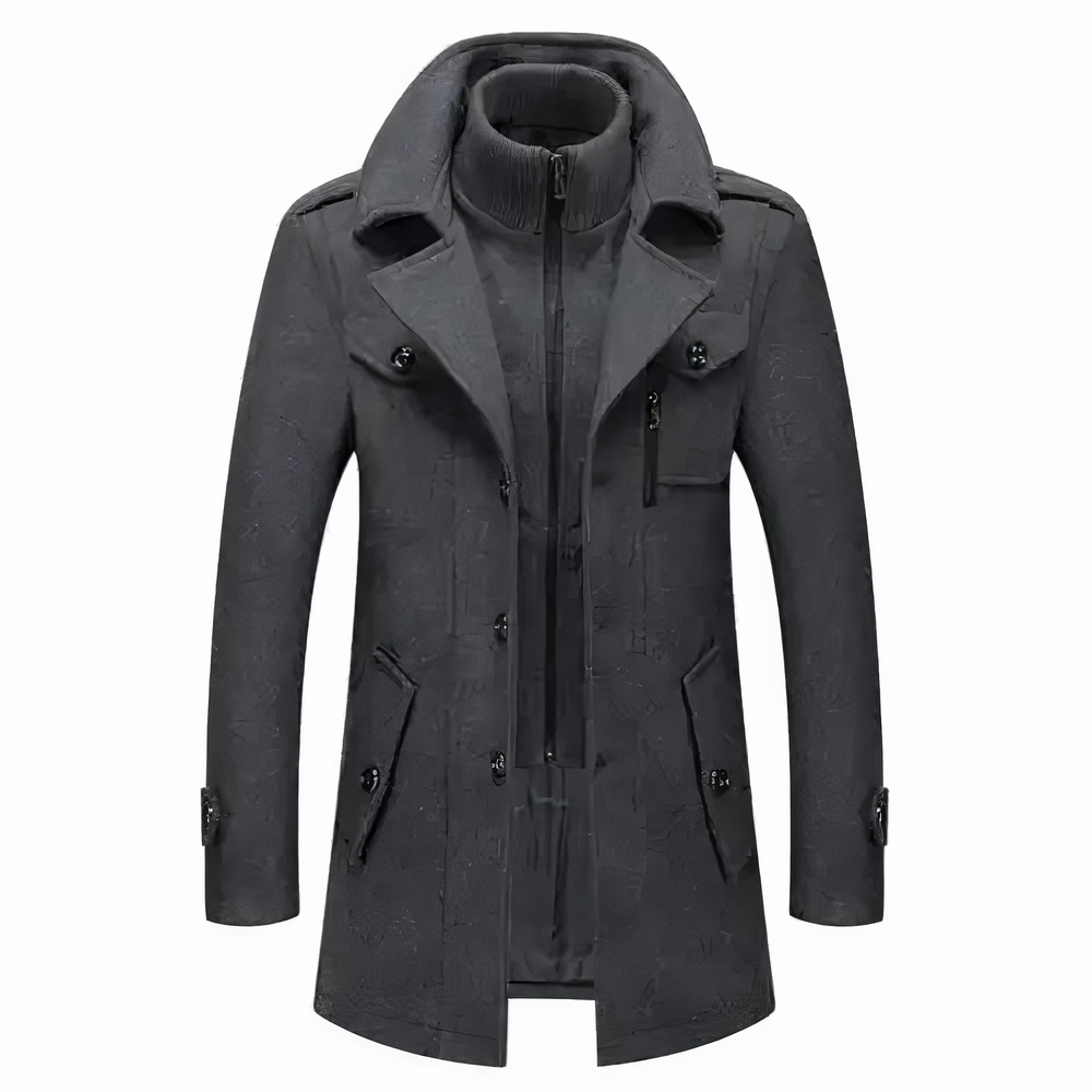EB | Doppelkragenjacke mit Urbaner Eleganz