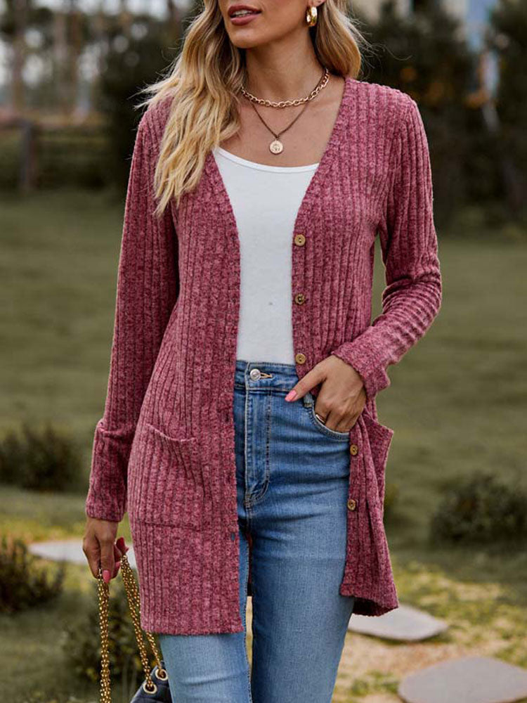 EB | Modische Strickjacke für Frauen mit Taschen
