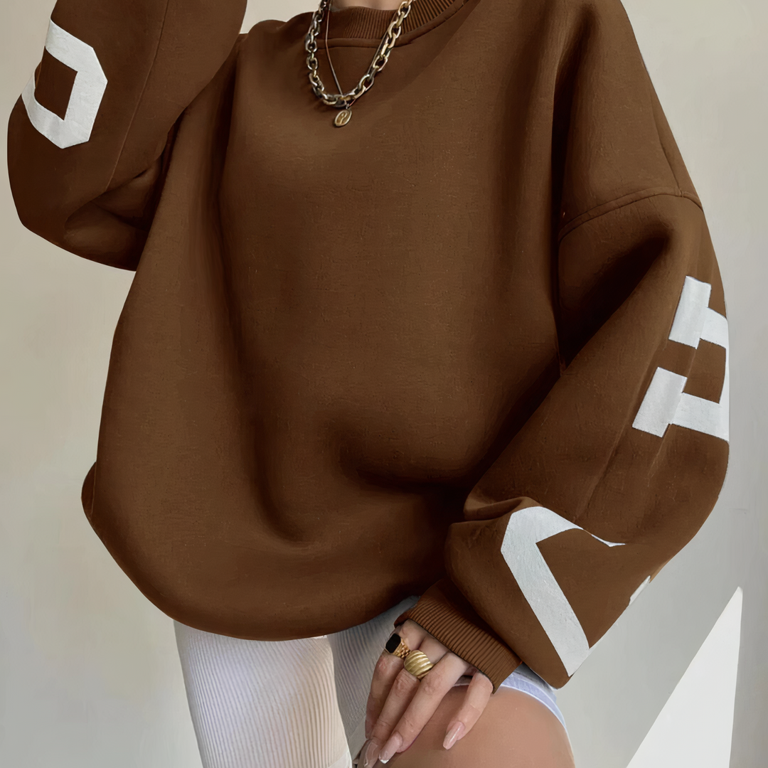 EB | Pullover mit Buchstabenaufdruck