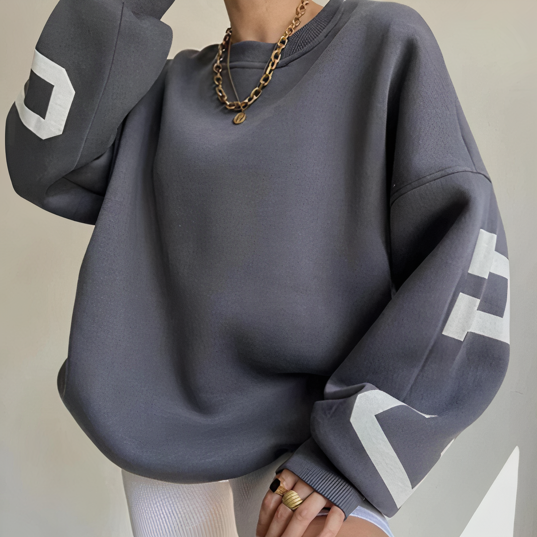 EB | Pullover mit Buchstabenaufdruck
