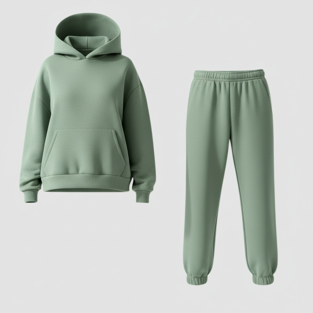 Jogging Set Damen Komfort Weiches Set Loungewear | EB