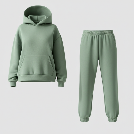 Jogging Set Damen Komfort Weiches Set Loungewear | EB