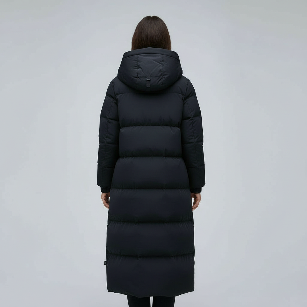 Winddichte Lange Winterjacke Damen | EB
