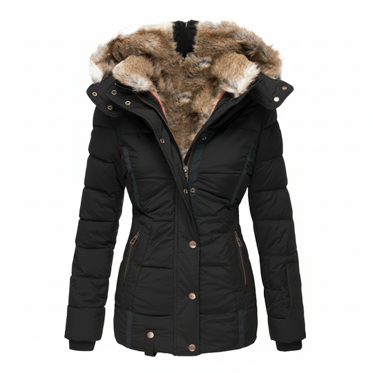 Warme Gefütterte Winterjacke Damen | EB