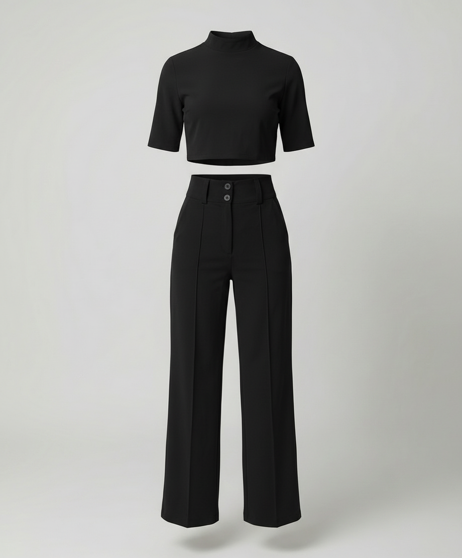 EB | Eleganz Tailliertes Herbst-Hosenset für Stilvolle Looks