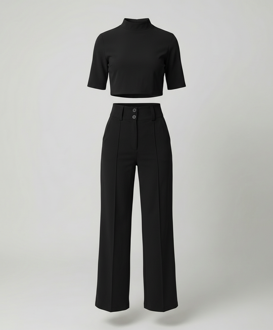 EB | Eleganz Tailliertes Herbst-Hosenset für Stilvolle Looks