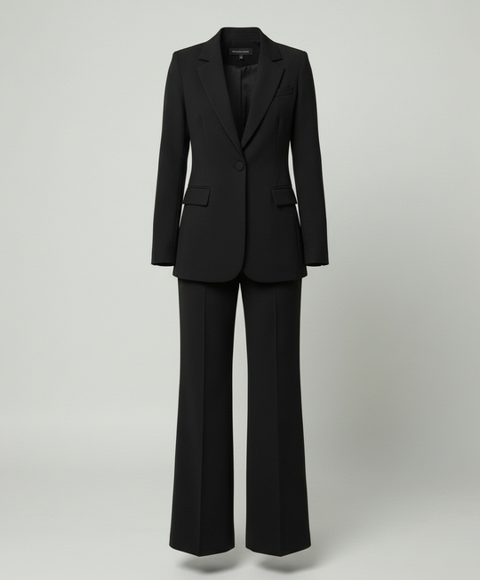 EB | Damenanzug 2-teilig - Eleganter Blazer und Weite Hose Set