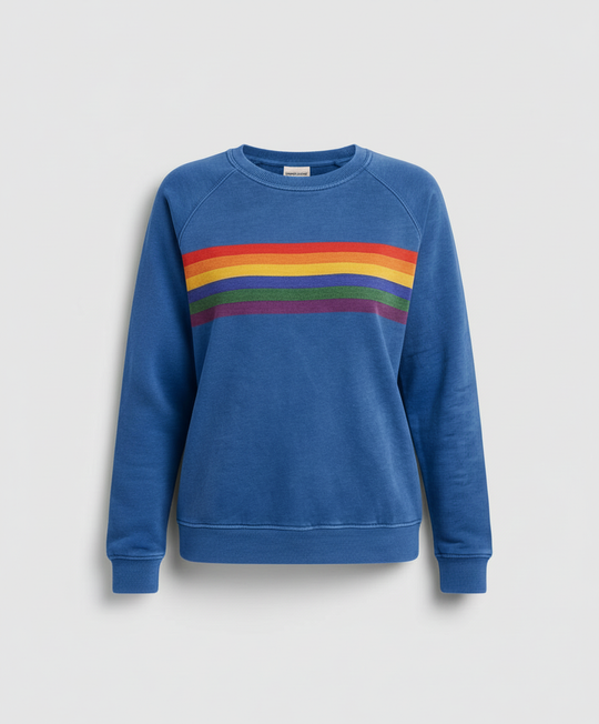 Weicher Regenbogen Pullover Damen | EB