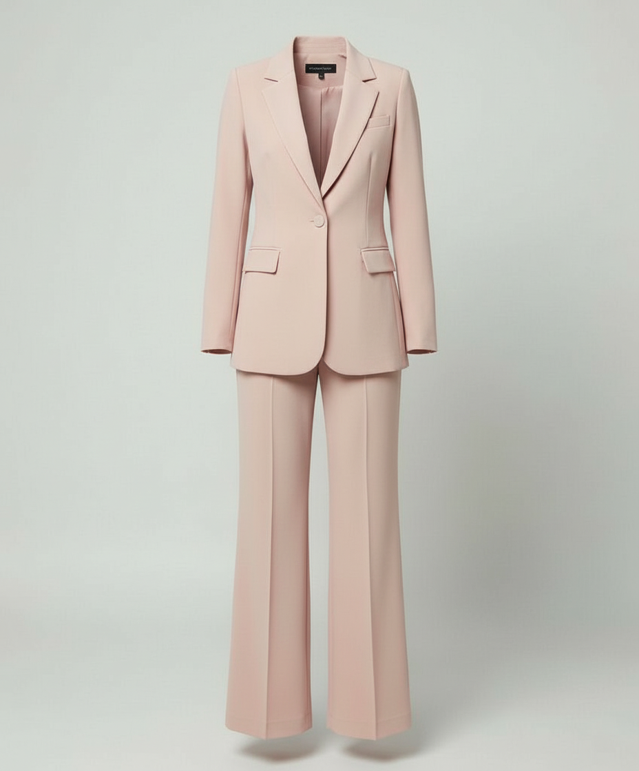 EB | Damenanzug 2-teilig - Eleganter Blazer und Weite Hose Set