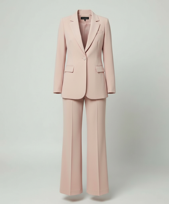 EB | Damenanzug 2-teilig - Eleganter Blazer und Weite Hose Set