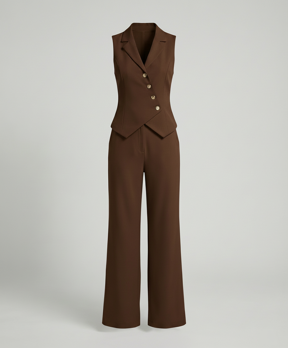 EB | Elegantes Jumpsuit Satz für Jeden Anlass Damen Anzug