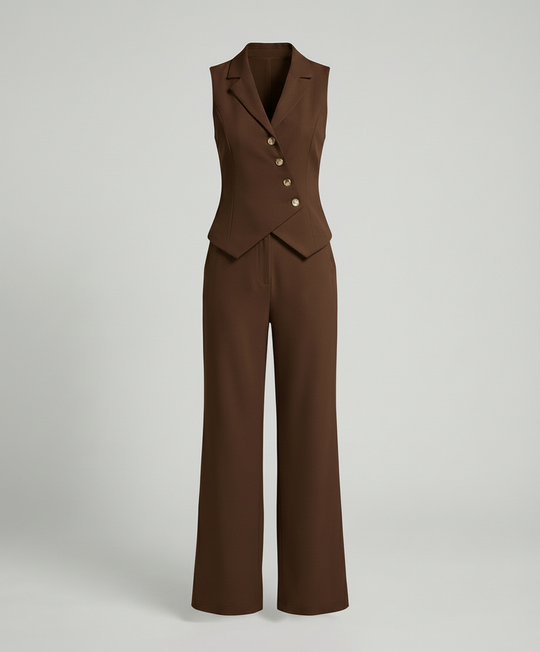 EB | Elegantes Jumpsuit Satz für Jeden Anlass Damen Anzug